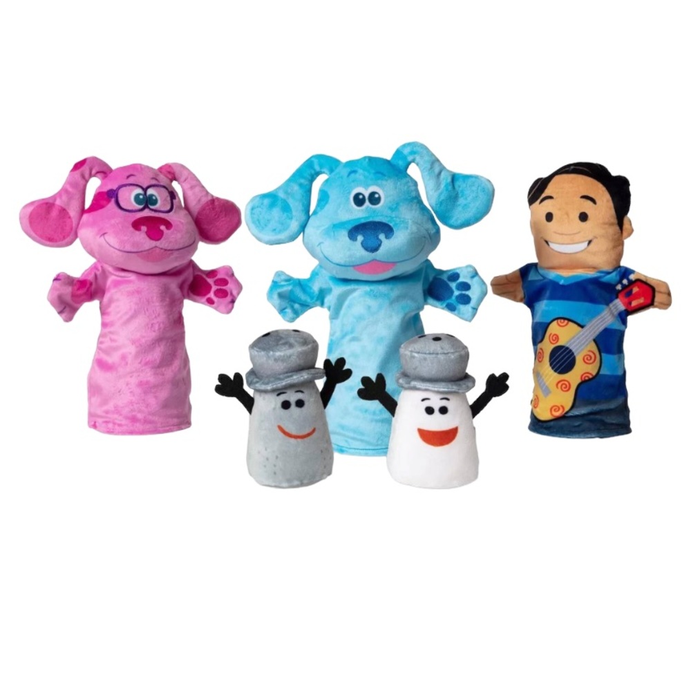 MELISSA & DOUG Blue’s Clues Hand and Finger Puppets - 5 Pieces.